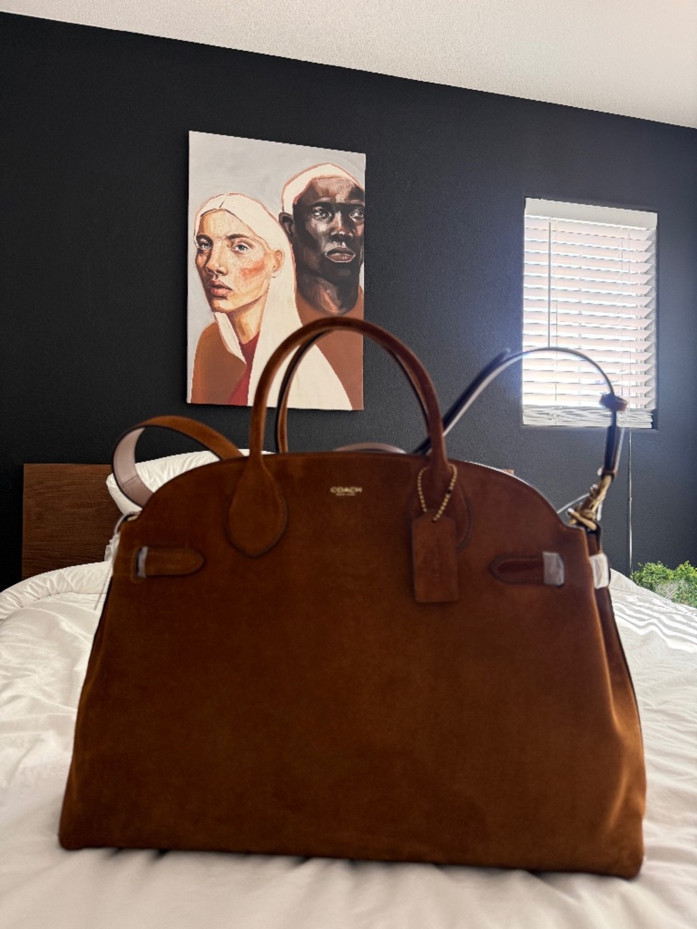 Warm brown Coach Empire Carryall 40